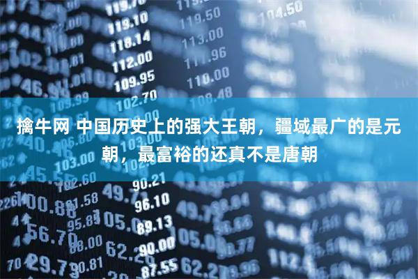 擒牛网 中国历史上的强大王朝，疆域最广的是元朝，最富裕的还真不是唐朝