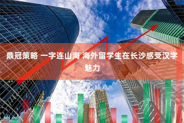 鼎冠策略 一字连山海 海外留学生在长沙感受汉字魅力