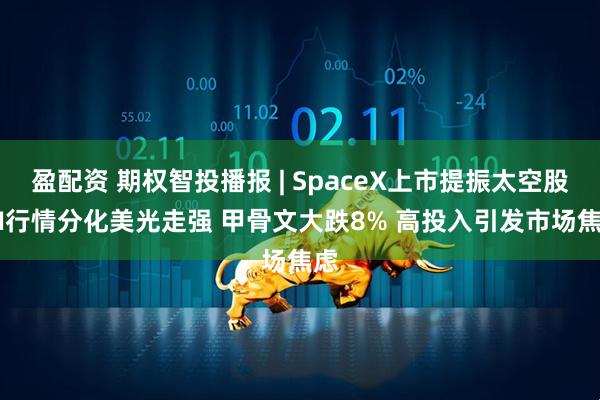 盈配资 期权智投播报 | SpaceX上市提振太空股 AI行情分化美光走强 甲骨文大跌8% 高投入引发市场焦虑