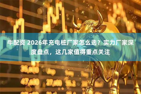 牛配资 2026年充电桩厂家怎么选？实力厂家深度盘点，这几家值得重点关注