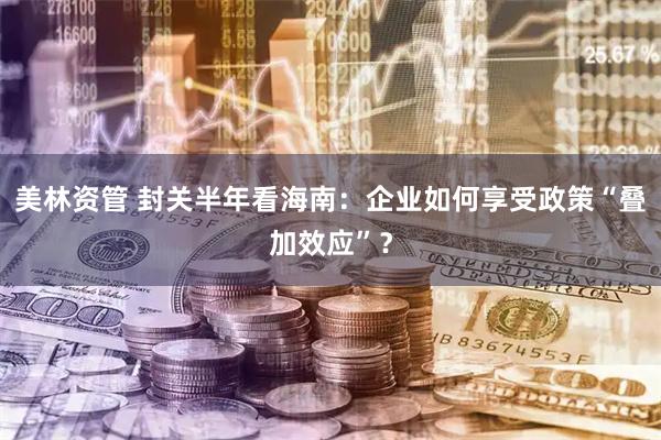 美林资管 封关半年看海南：企业如何享受政策“叠加效应”？